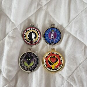 Loungefly Disney Villain Compact Mirror Blind Box Pin Cruella Yzma Maleficent